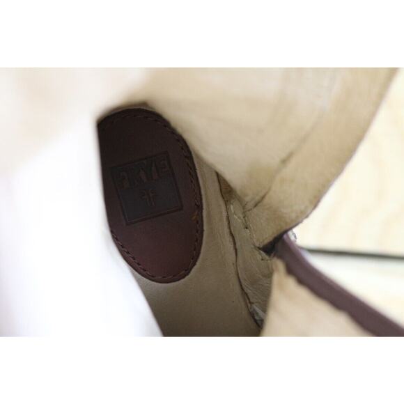 Frye Small Frye Boots Youth 12 Brown Leather Melissa 2 Tone Harness Girls Riding - Picture 11 of 11